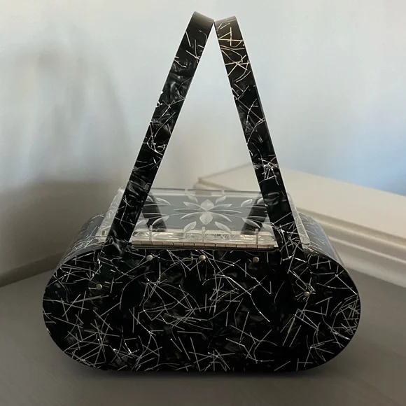 Florida Handmade Made in Miami Lucite Vintage Purse - Picture 2 of 11
